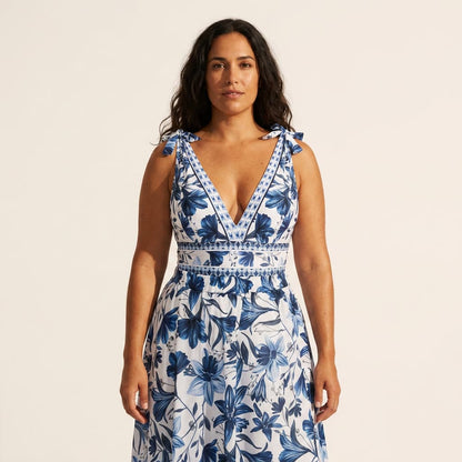 Conjunto Fato de Banho e Saia Floral | AZIVRA