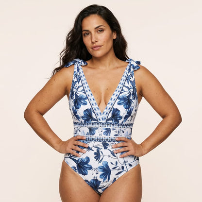 Conjunto Fato de Banho e Saia Floral | AZIVRA
