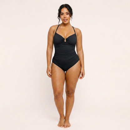 Costume Modellante con Scollo ad Anello | AZIVRA