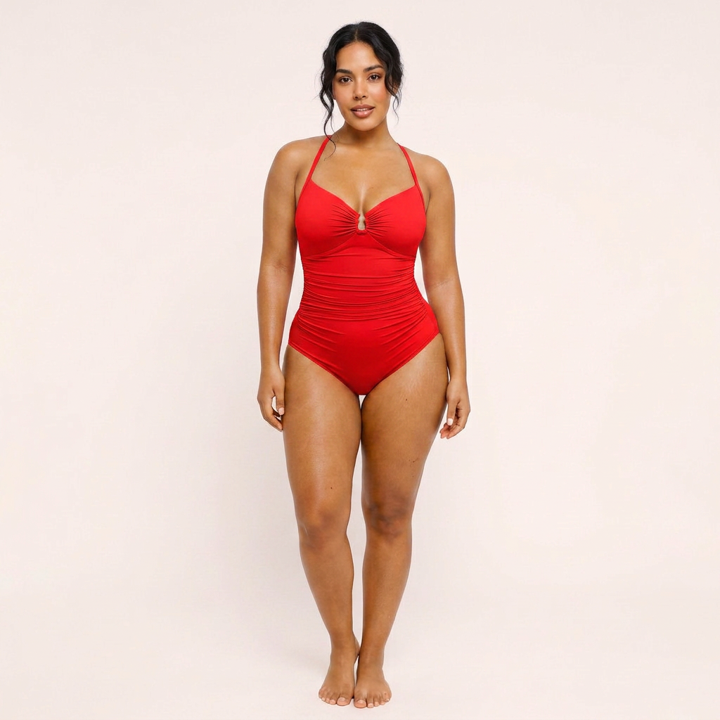 Costume Modellante con Scollo ad Anello | AZIVRA