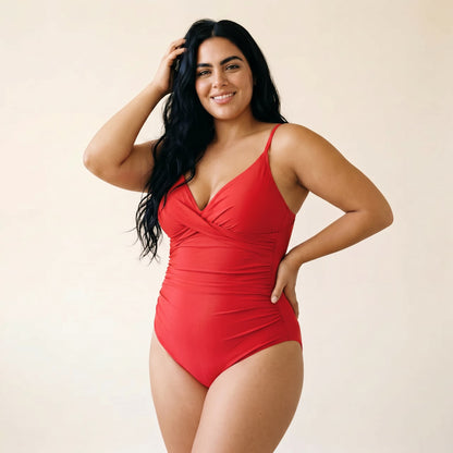 Bañador Moldeador Cruzado Fruncido | AZIVRA