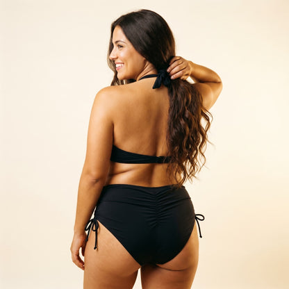 Bikini Halter Cruzado Talle Alto | AZIVRA