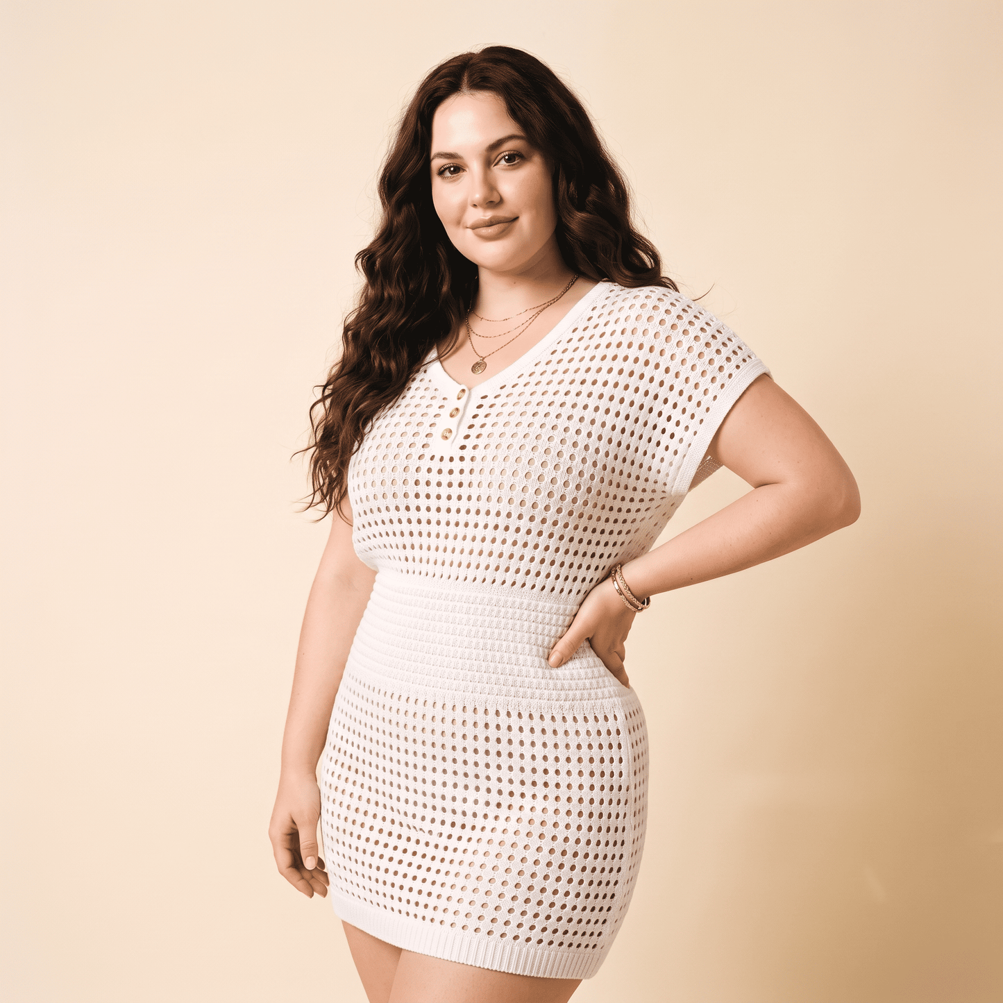 Robe Cover-Up Crochet Boho | AZIVRA