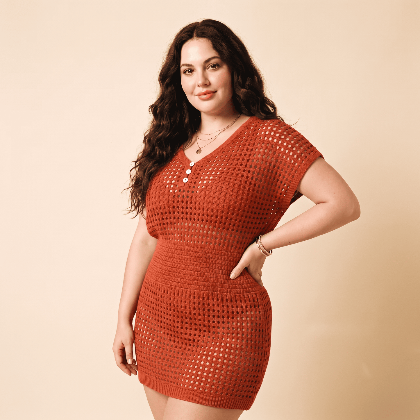 Robe Cover-Up Crochet Boho | AZIVRA