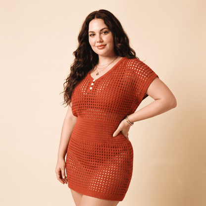 Robe Cover-Up Crochet Boho | AZIVRA
