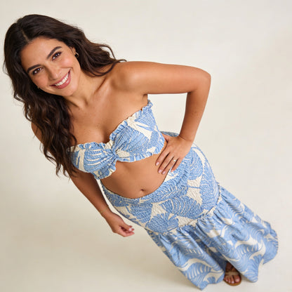 Completo Tropicale Blu Maxi | AZIVRA